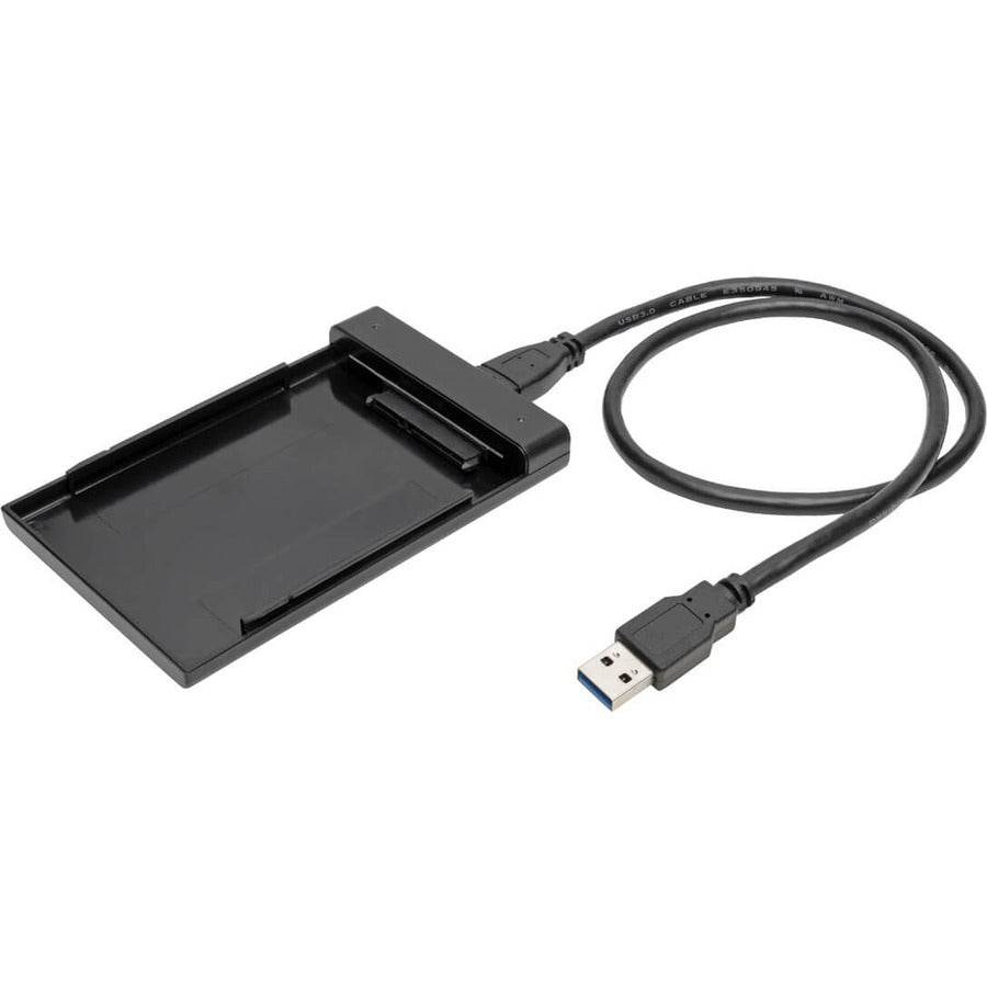 Eaton Tripp Lite Series USB 3.0 SuperSpeed External 2.5 in. SATA Hard Drive Enclosure with Built-In Cable and UASP Support Eaton Tripp Lite Series USB 3.0 SuperSpeed External 2.5 in. SATA Hard Drive Enclosure with Built-In Cable and UASP Support